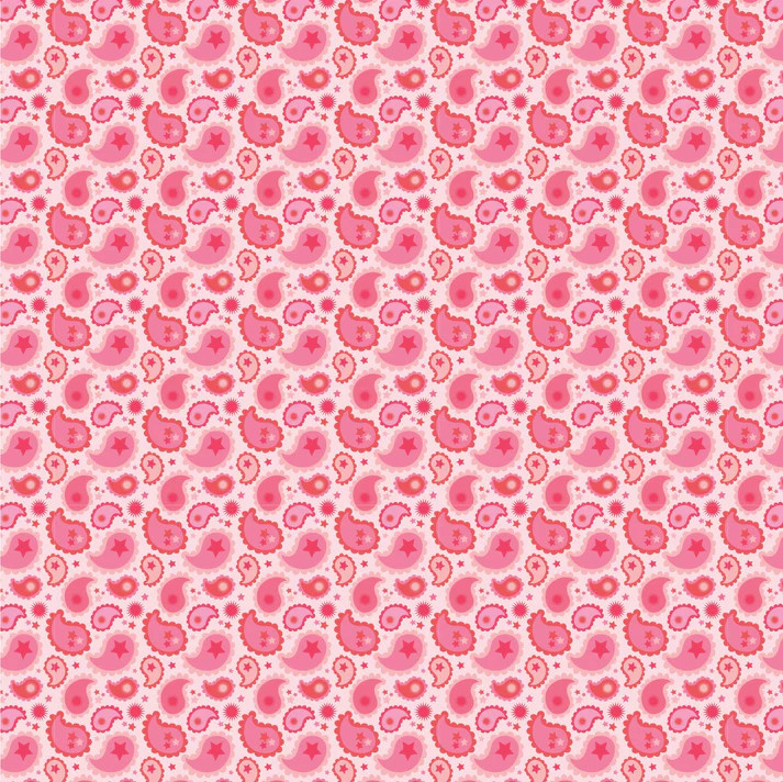 Calico Cowgirls Paisley & Poppy Pink - Poppie Cotton Fabrics