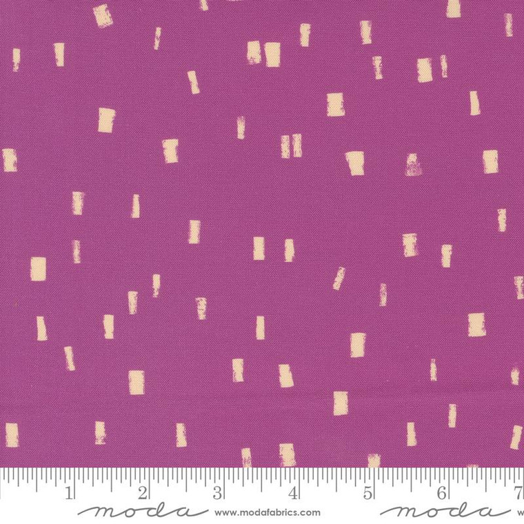 Maeve Blenders Geometric Dot Ink Dash Cyclamen - Moda Fabrics