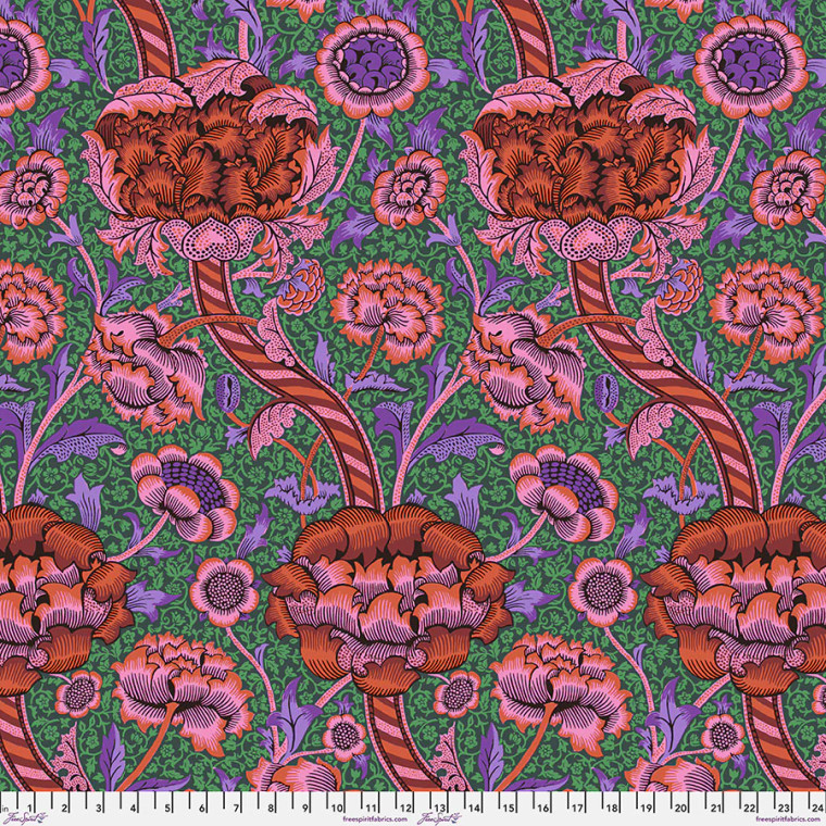 Kaffe x Morris & Co. Wandle Red - Free Spirit Fabrics