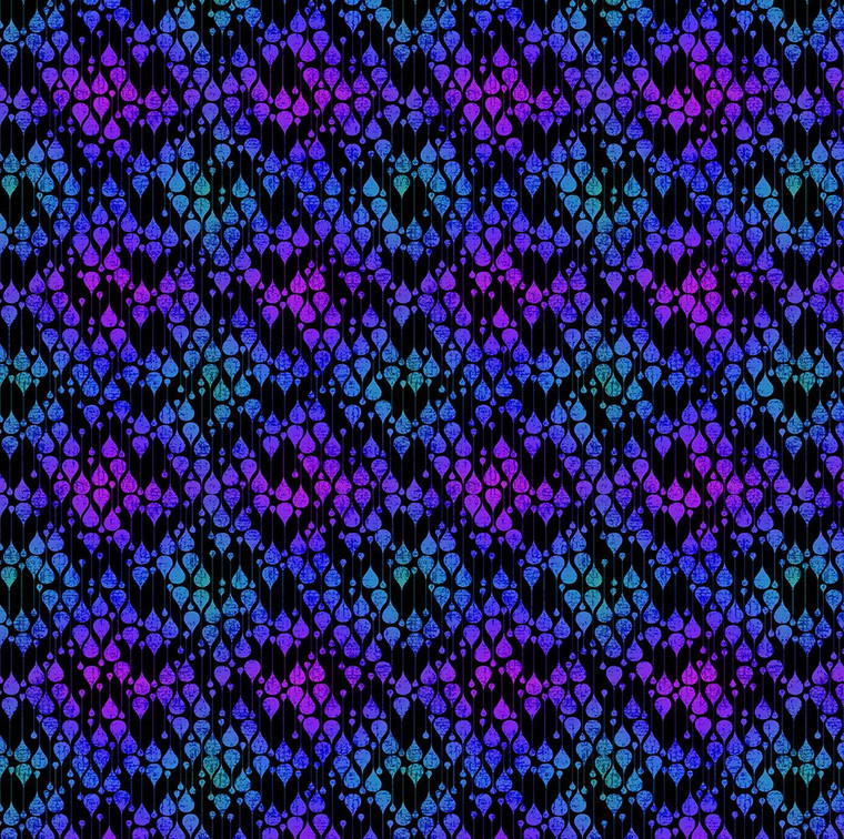 Vivid Drops Purple - In The Beginning Fabric
