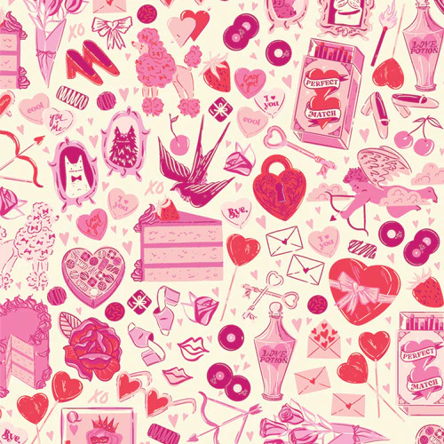 Love Struck Love All Around - Art Gallery Fabrics Fabric LOV14000
