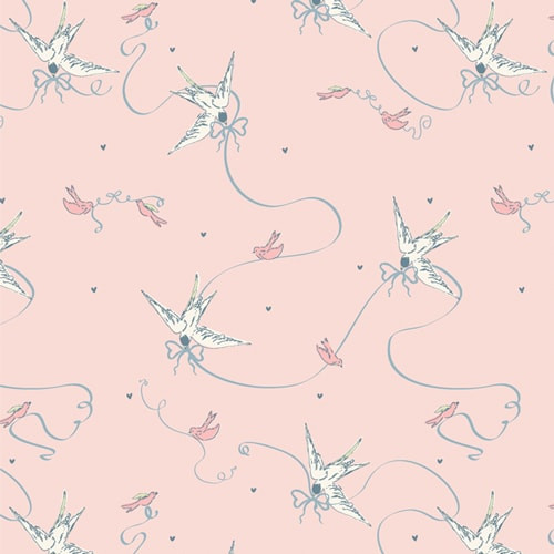 Mademoiselle Doves & Bows - Art Gallery Fabrics MMS97902