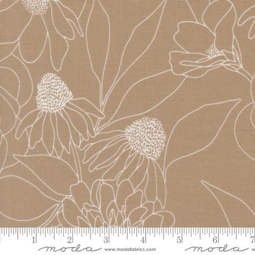 Botany Etched Floral Earth - Moda Fabrics 11557-13