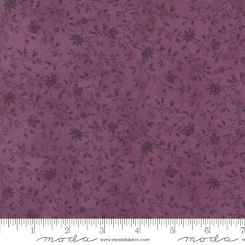 3 Sisters Lavender Fields Floral Leaf Vine Butterfly Pansy - Moda Fabrics 44361-29