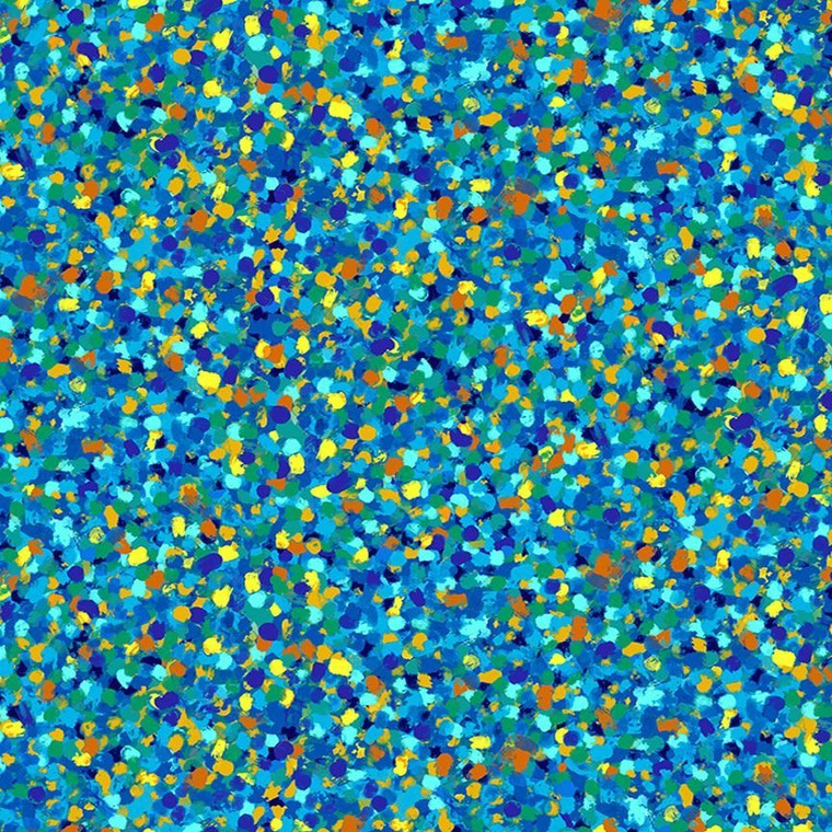 Sunflower Symphony Dots Blue Iris - Timeless Treasures Fabrics CD2335-BLUE