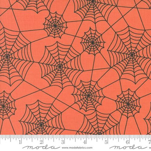 Hey Boo Webs Soft Pumpkin - Moda Fabrics 5213-12