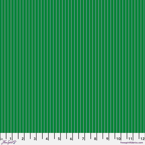 Tula Pink Tiny Stripes - Fern - True Colors - Free Spirit Fabric PWTP186.FERN