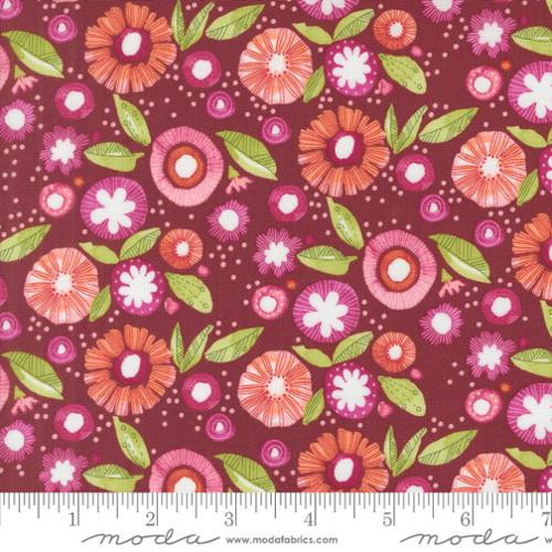 Superbloom Posy Party Florals Zinnia - Moda Fabric 48786-22