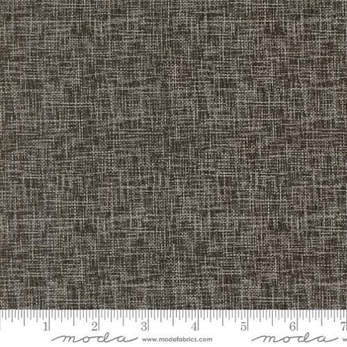 Threads Stitches Textured Black - Moda Fabric 55685-25