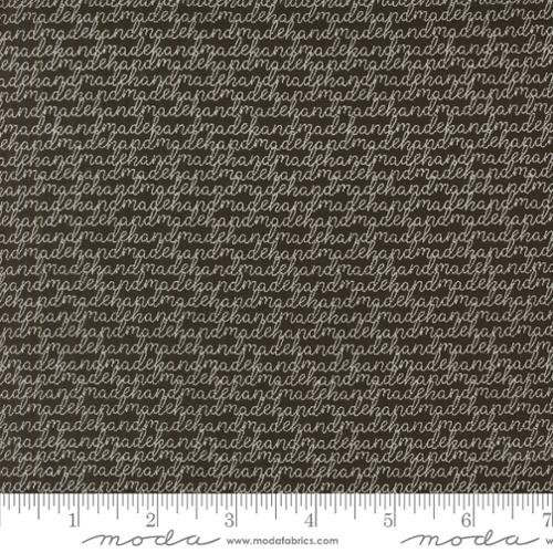 Threads Text and Words Black - Moda Fabric 55681-15