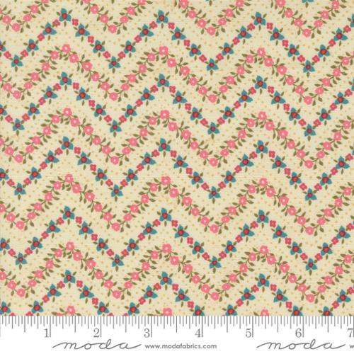 Sagewood Chevron Zig Zag Abbey Pearl - Moda Fabric 11954-11