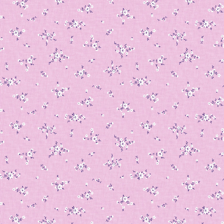Louisa Petite Floral Dark Pink - Clothworks Fabric Y4411-73