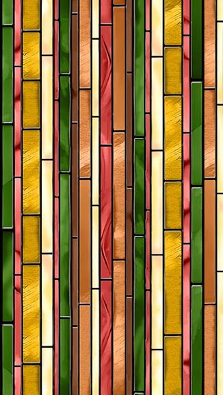 Tree of Life Burnt Orange Stripe - QT Fabric 30928-O