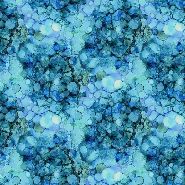 Alcohol Inks Digital Drops Dark Sky - Clothworks Fabric Y4071-99 Premier Stitching