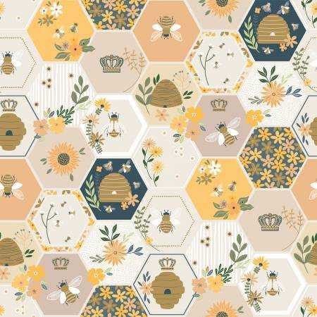 The Bees Knees Multi - Dear Stella Fabric ST-D3052MULTI Premier Stitching