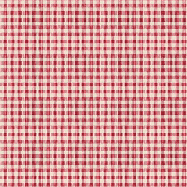 Tilda Creating Memories Woven Gingham Red - Tilda Fabric TIL160087-V15