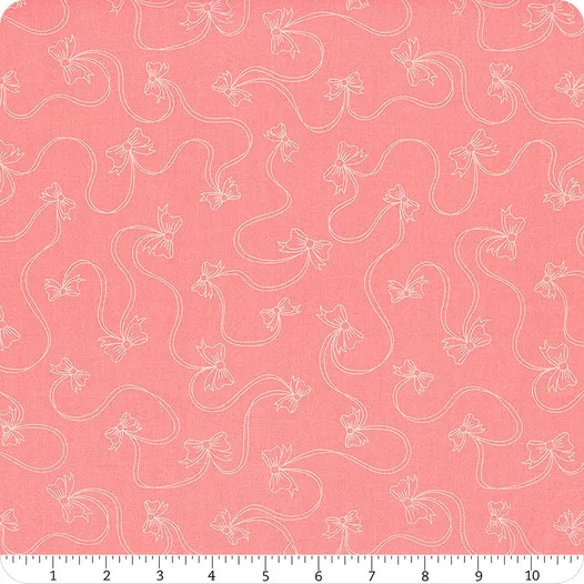 Star Spangled Beauty Pink Bows - Studio E Fabric mas10844-P