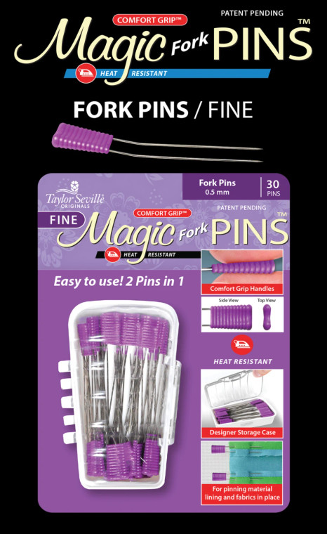 Magic Pins Fine Fork Pins by Taylor Seville (Qty 30)