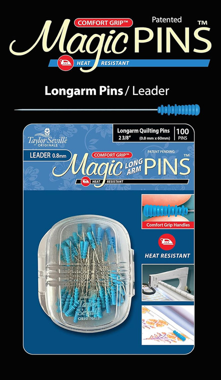 Magic Pins Long Arm Leader Pins by Taylor Seville (Qty 100)