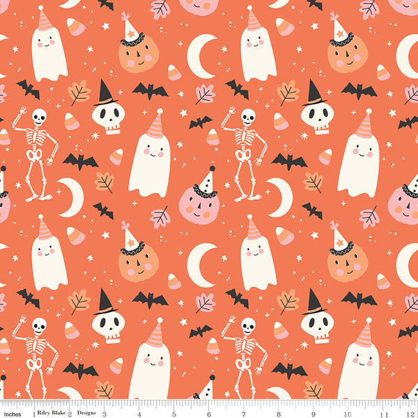 Hey Pumpkin Main Orange - Riley Blake Designs Fabric C16030-ORANGE