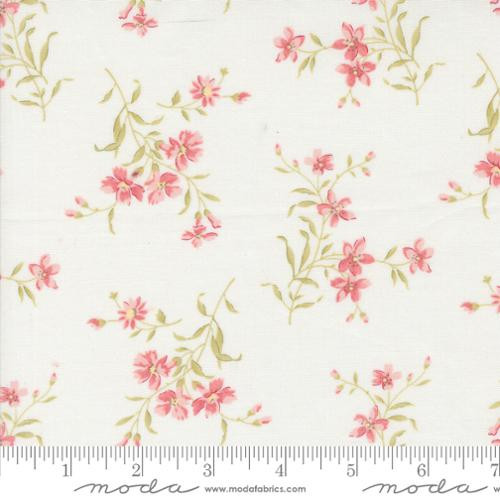 Muse Picking Florals Porcelain - Moda Fabric 44394-11