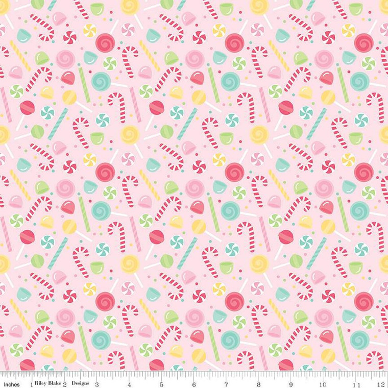 Flannel Sweets Pink - Riley Blake Designs Fabrics F16527-PINK