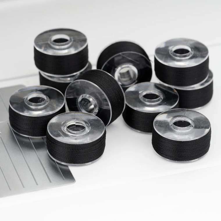 HUSQVARNA® VIKING® PREMIUM PREWOUND BOBBINS BLACK - PACK OF 10
