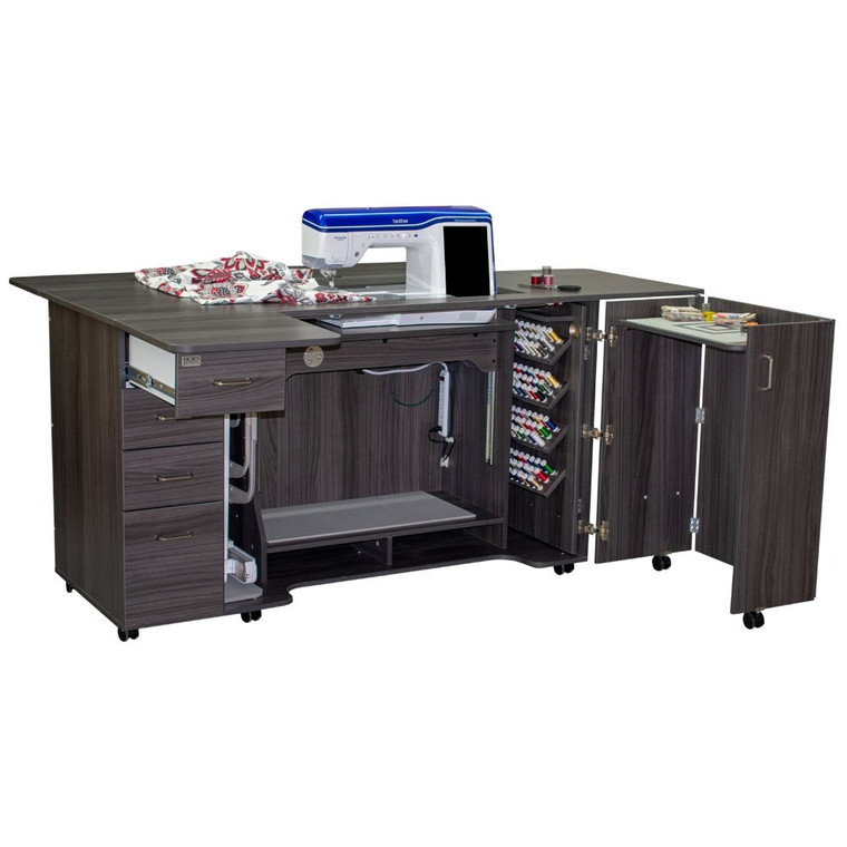 Horn Model 9090 Combo - Sewing/Embroidery/Cabinet in Gray (horn-9090.92)