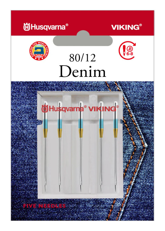 Husqvarna HV DENIM NEEDLE SIZE 80/12, 5-PACK #920659096