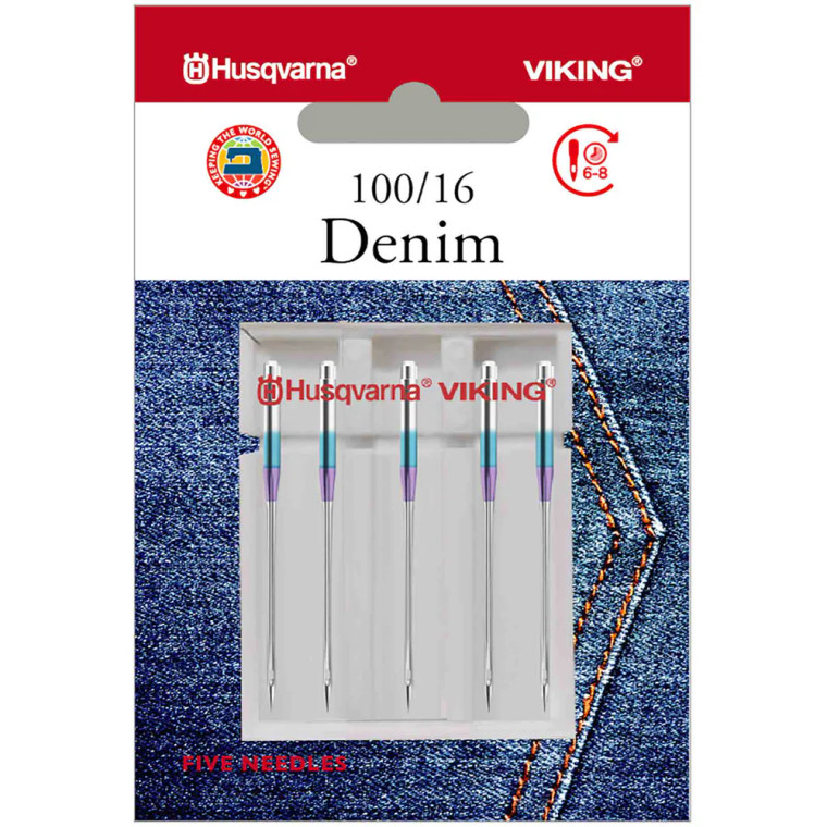 Husqvarna HV DENIM NEEDLE SIZE 100/16, 5-PACK #920661096