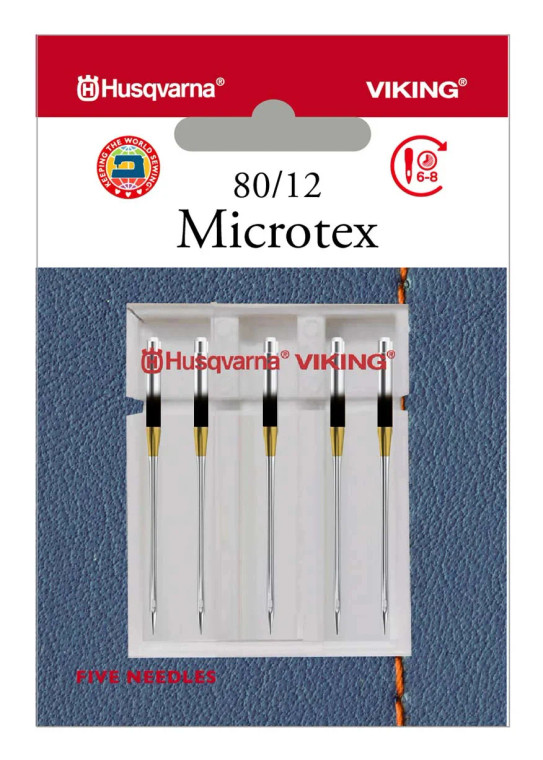 Husqvarna HV MICROTEX NEEDLE SIZE 80/12, 5-PACK #920678096