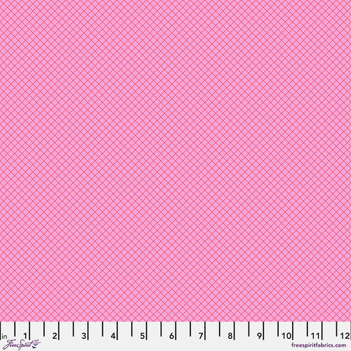 Tula Pink True Colors On the Grid - Bubblegum #PWTP255.BUBBLEGUM