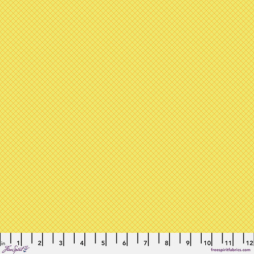 Tula Pink True Colors On the Grid - Highlighter #PWTP255.HIGHLIGHTER