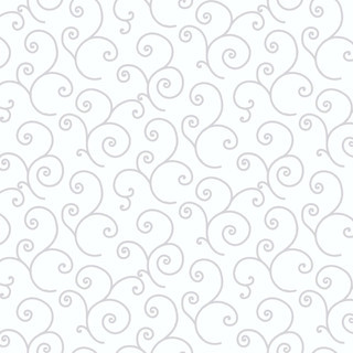 Maywood Studio Fabric - Kimberbell Basics - White Scroll #MAS8243-WW