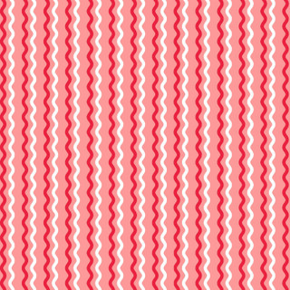 Maywood Studio Fabric - Kimberbell Basics - Pink/Red Wavy Stripe #MAS8255-P