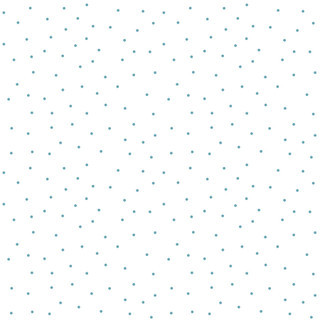 Maywood Studio Fabric - Kimberbell Basics - White/Teal Mini Dots #MAS8210-WQ