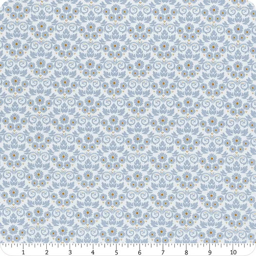 Riley Blake Designs Fabric - Bluegrass Charm - Damask Mist #c16394-mist