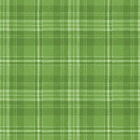 Riley Blake Designs Fabric - Classic Christmas - Plaid Green #c16285-green