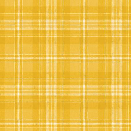 Riley Blake Designs Fabric - Classic Christmas - Plaid Yellow #c16285-yellow