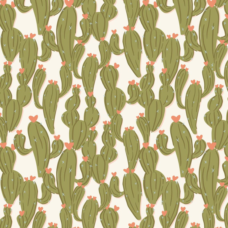 Cloud9 Fabrics - Petals & Pony Luck - Cactus Kisses Organic Cotton #228241-x