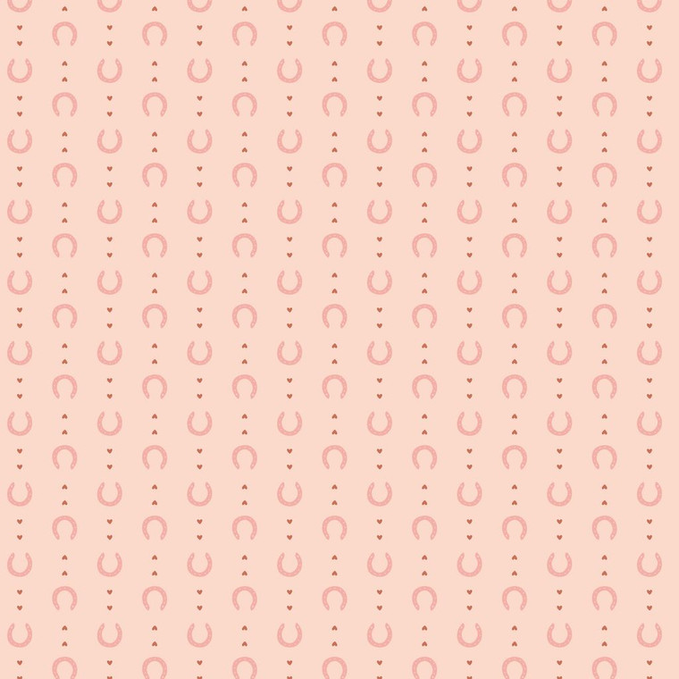 Cloud9 Fabrics - Petals & Pony Luck - Lucky in Love Pink Organic Cotton #228245-x