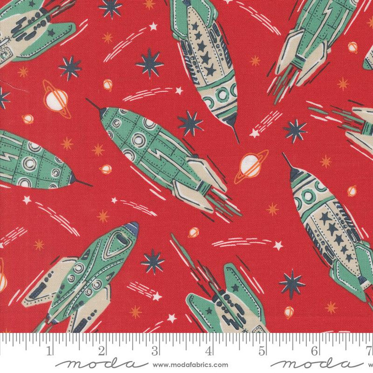 Moda Fabrics - 321 Blast Off - Vintage Rockets Mars #20950-20