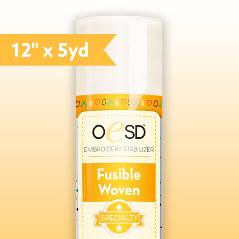 OESD Fusible Woven - White 12" x 5 yds