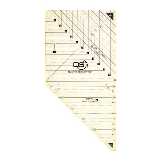 Quilter's Select 3-N-1 Square and Triangle Combo Non-Slip Ruler Premier Stitching