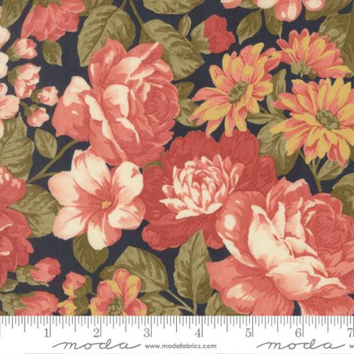Moda Fabric - Ambiance - Large Floral Midnight #44410-16