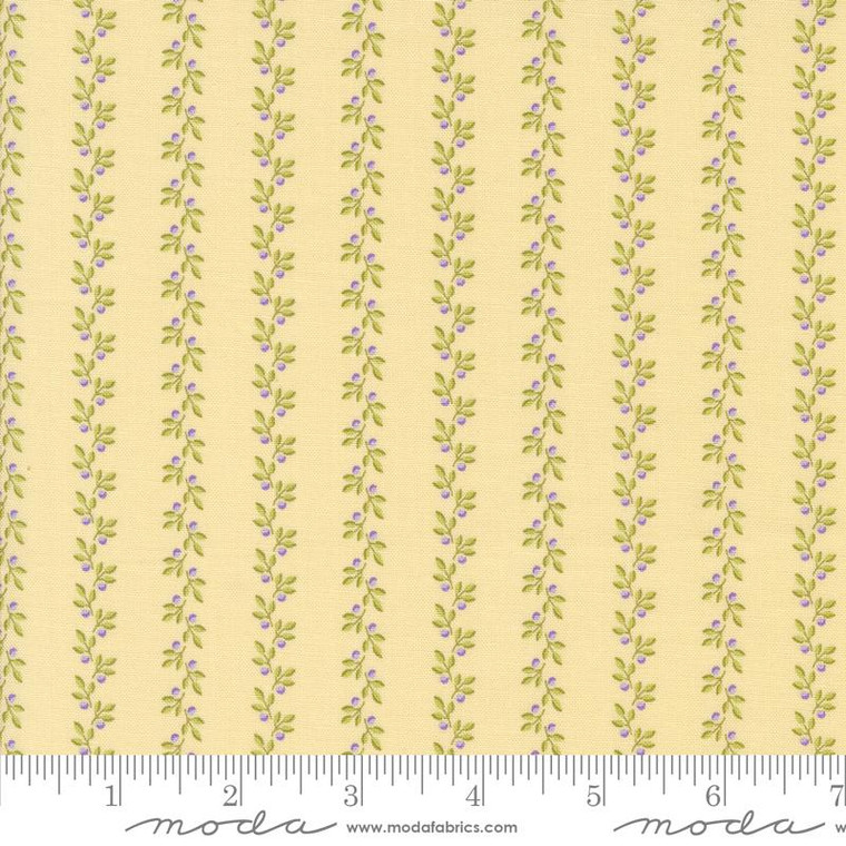 Moda Fabric - Georgia Stripe - Soft Yellow #18776-14