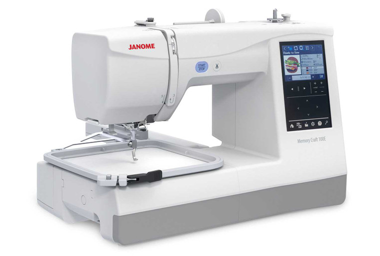 Janome Memory Craft 100E Embroidery Machine Premier Stitching