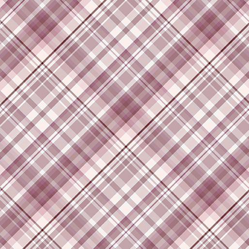 Benartex - Sweet Meadow - Garden Plaid - Mauve #15044-65
