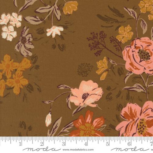 Moda Fabric - Foraged Found - Harvest Bloom - Cocoa #45630-14