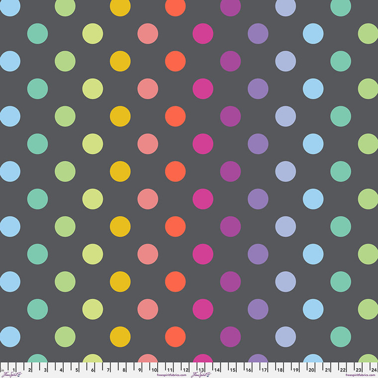 Tula Pink - Graywork - Disco Poms Minky - Shadow #mktp011-shadow